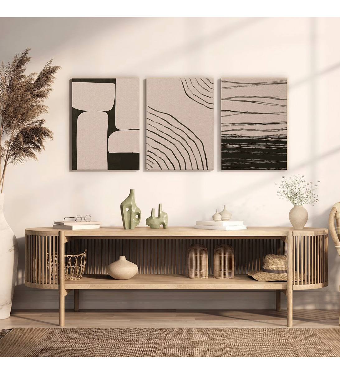 Foto 1 | Cuadros Decorativos Modernos Minimalist Lineal Canvas Grueso