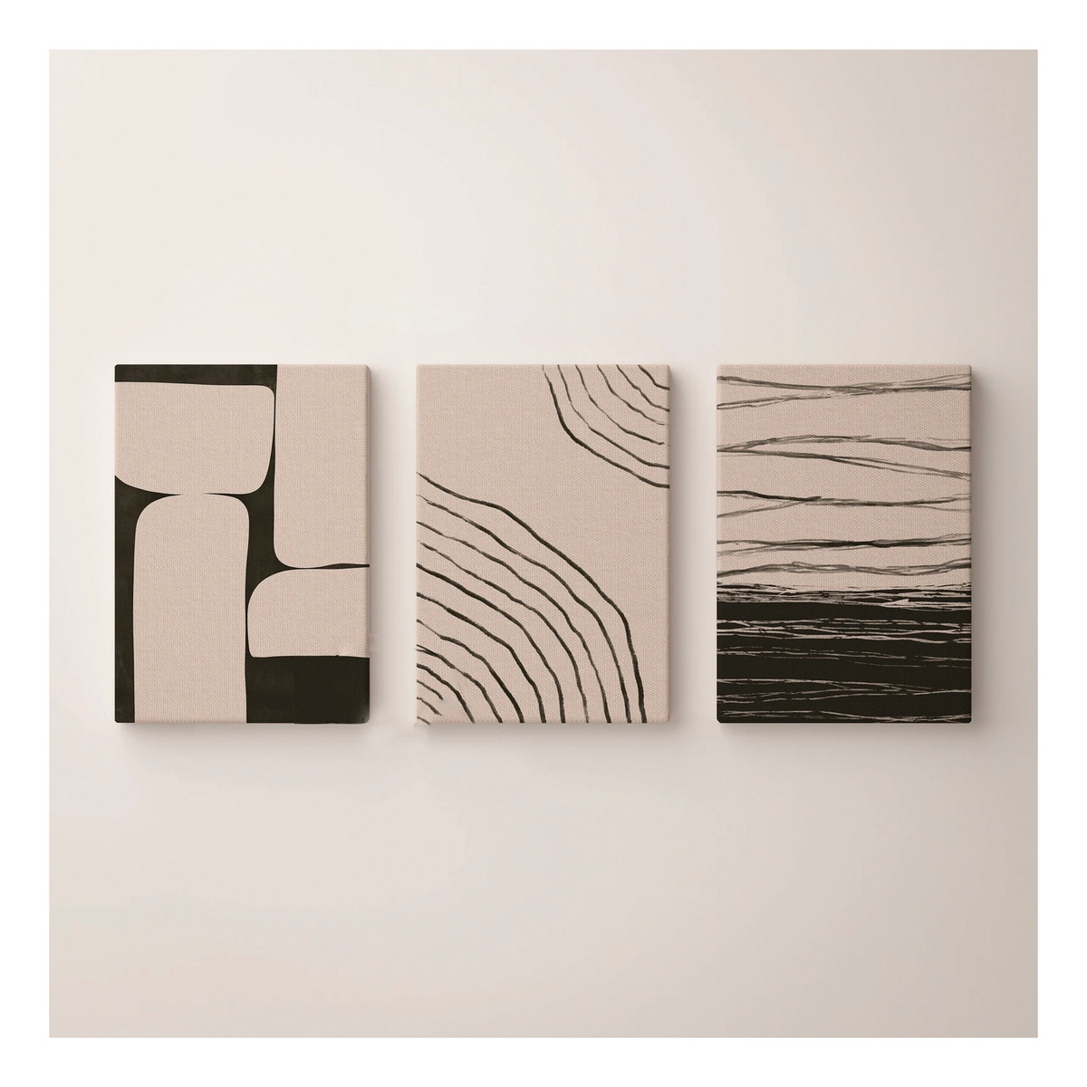 Foto 4 pulgar | Cuadros Decorativos Modernos Minimalist Lineal Canvas Grueso