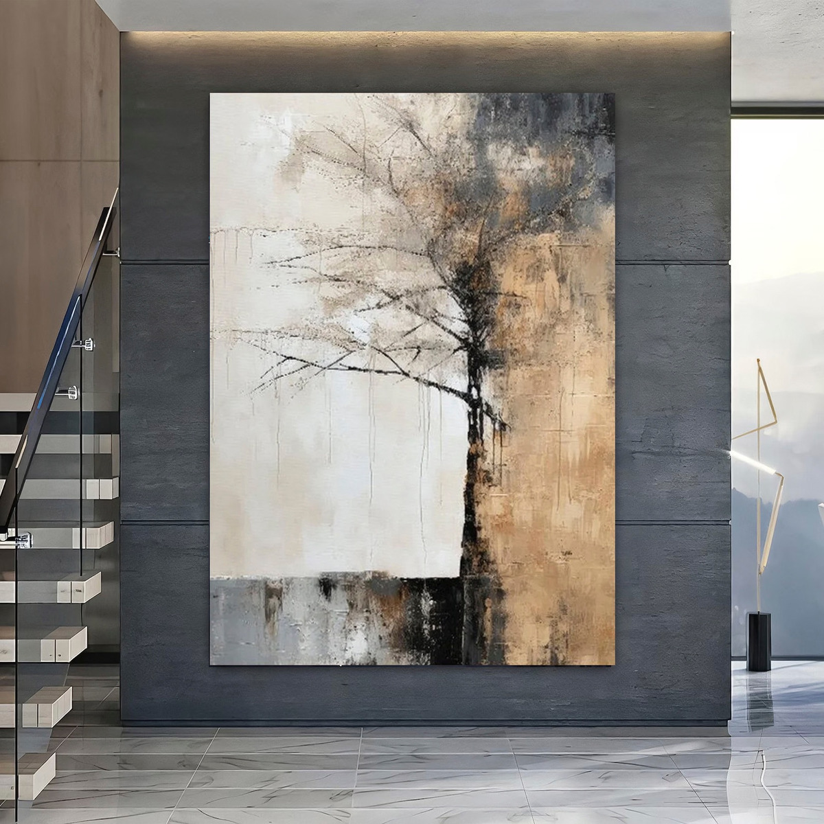 Cuadro Grande Canvas Abstracto Arte Original Moderno 120x90
