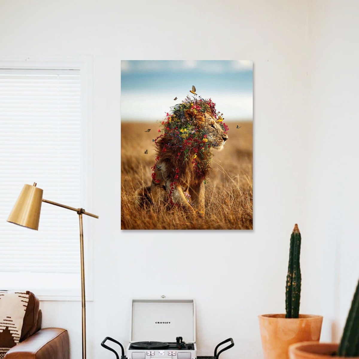 Cuadros Decorativos Animales León Elefante Jirafa Canvas 4k