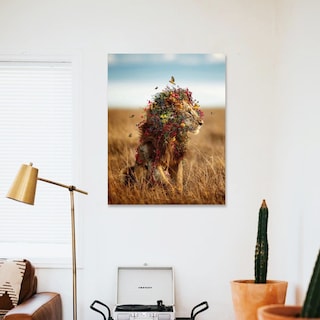 Foto 1 | Cuadros Decorativos Animales León Elefante Jirafa Canvas 4k