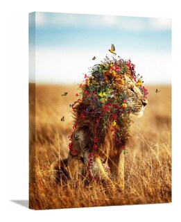 Foto 2 | Cuadros Decorativos Animales León Elefante Jirafa Canvas 4k