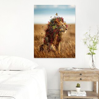Foto 5 | Cuadros Decorativos Animales León Elefante Jirafa Canvas 4k