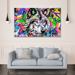 Foto 2 | Cuadros Decorativos Abstracto Moderno Animales Colores 4k