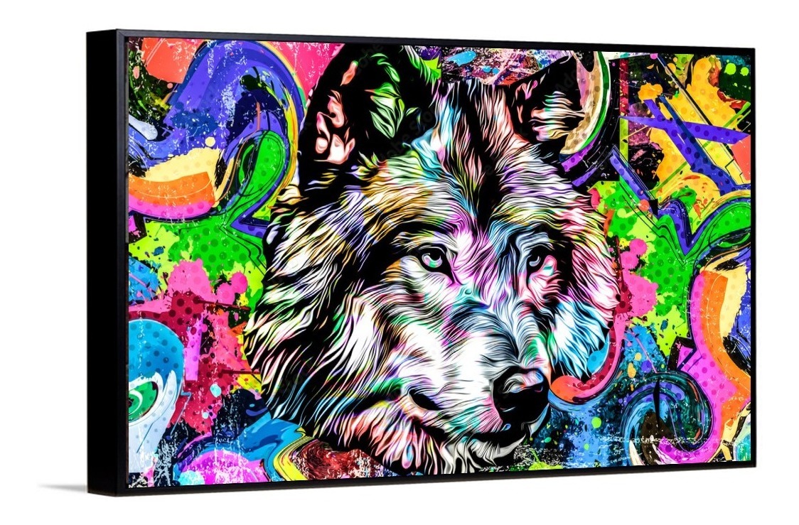 Foto 5 pulgar | Cuadros Decorativos Abstracto Moderno Animales Colores 4k
