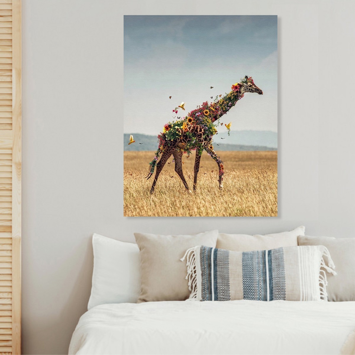 Foto 6 pulgar | Cuadros Decorativos Animales León Elefante Jirafa Canvas 4k