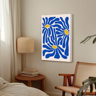 Foto 2 | Cuadros Modernos Botanico Bohemio Floral Canvas 40x60cm