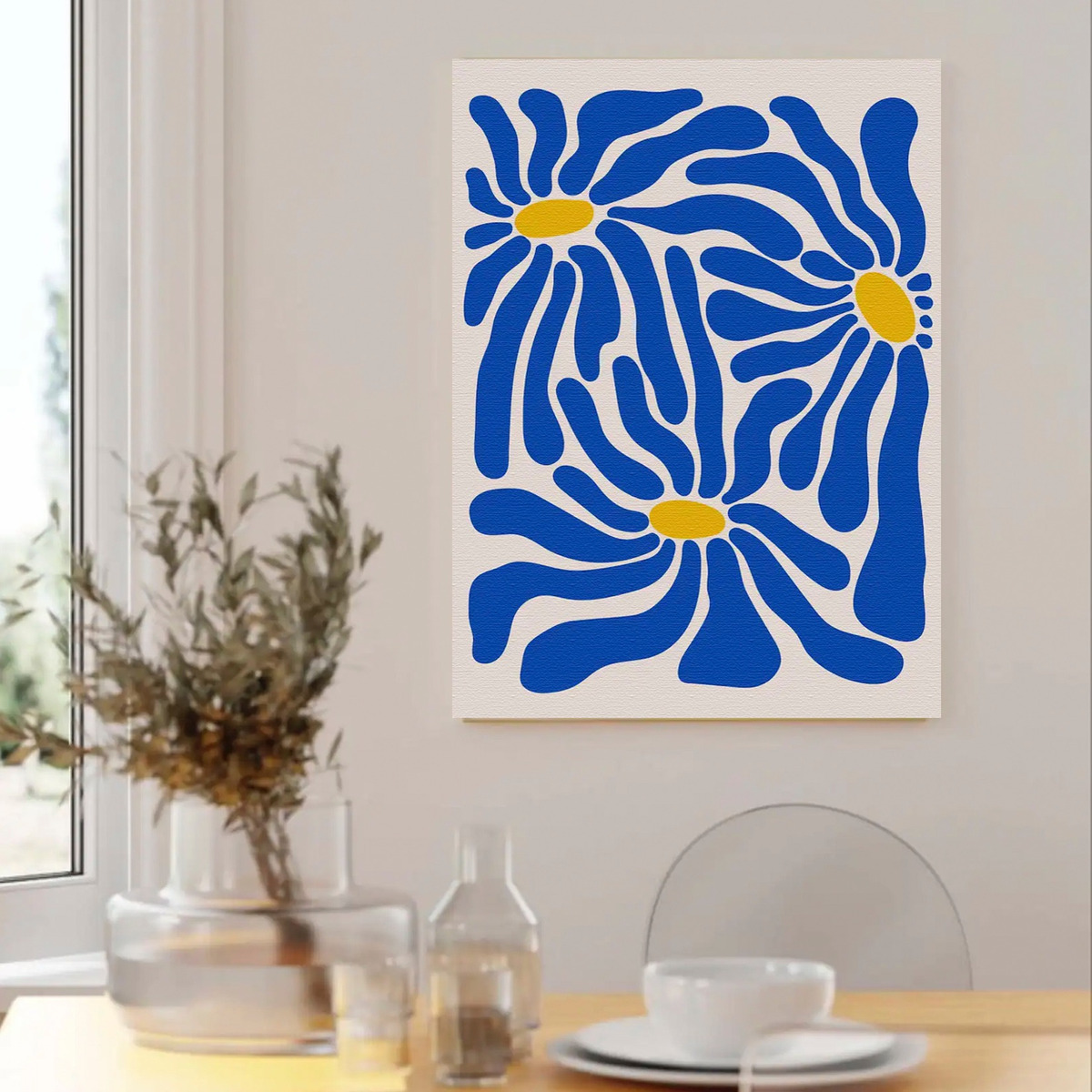 Foto 5 | Cuadros Modernos Botanico Bohemio Floral Canvas 40x60cm
