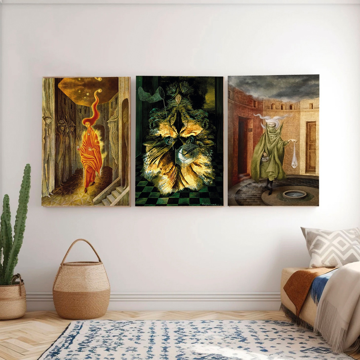 Foto 4 | Set 3 Cuadros Remedios Varo Arte Místico En Canvas Grueso