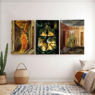 Foto 4 | Set 3 Cuadros Remedios Varo Arte Místico En Canvas Grueso