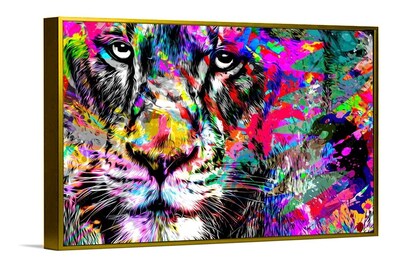 Foto 4 | Cuadros Decorativos Abstracto Moderno Animales Colores 4k