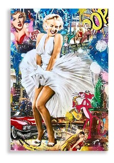 Foto 1 | Cuadro Decorativo Marilyn Monroe Grafiti Para Estética Sala