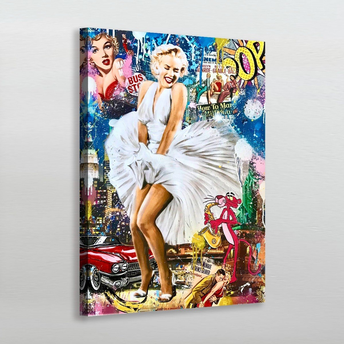 Foto 3 pulgar | Cuadro Decorativo Marilyn Monroe Grafiti Para Estética Sala
