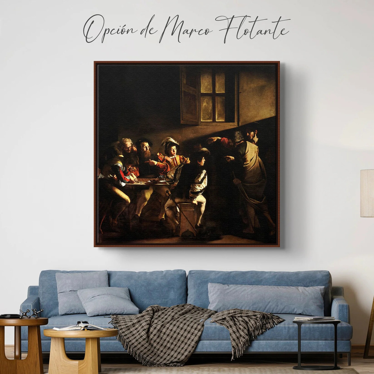Foto 4 pulgar | Cuadros Arte Caravaggio Canvas Estilo Galería 90x90 Cm