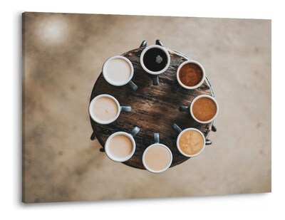 Foto 2 | Cuadro Para Cafeteria Comedor Cafe Espresso En Canvas Coffee Color Colores Del Café