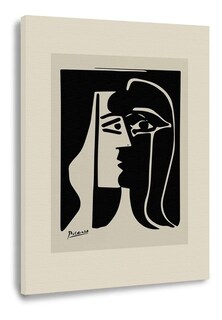 Foto 1 | Cuadros Picasso Abstractos Minimalista Modernos Canvas Museo Color El Beso Armazón Bastidor De Madera