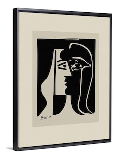 Foto 4 | Cuadros Picasso Abstractos Minimalista Modernos Canvas Museo Color El Beso Armazón Bastidor De Madera