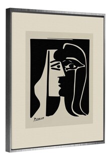 Foto 5 | Cuadros Picasso Abstractos Minimalista Modernos Canvas Museo Color El Beso Armazón Bastidor De Madera