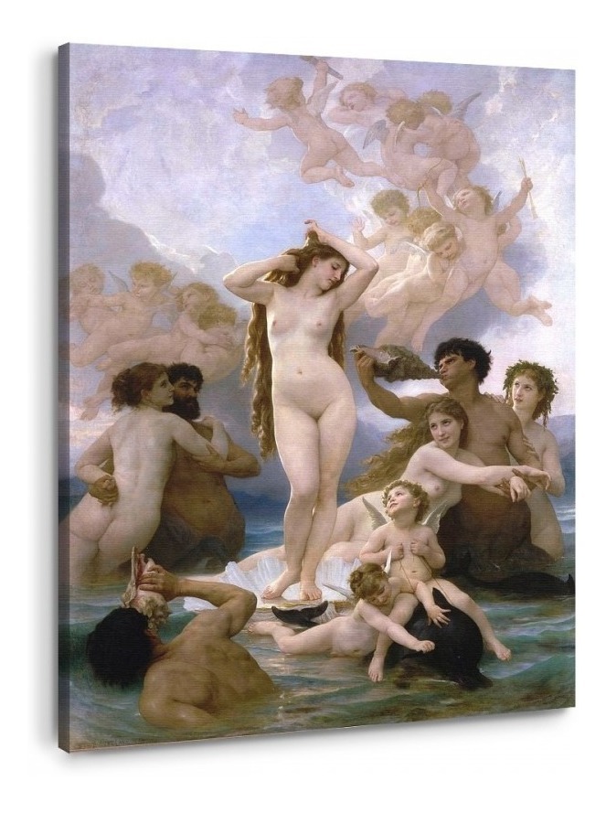 Cuadros Canvas Arte Bouguereau Ángeles Modelos Con Marco