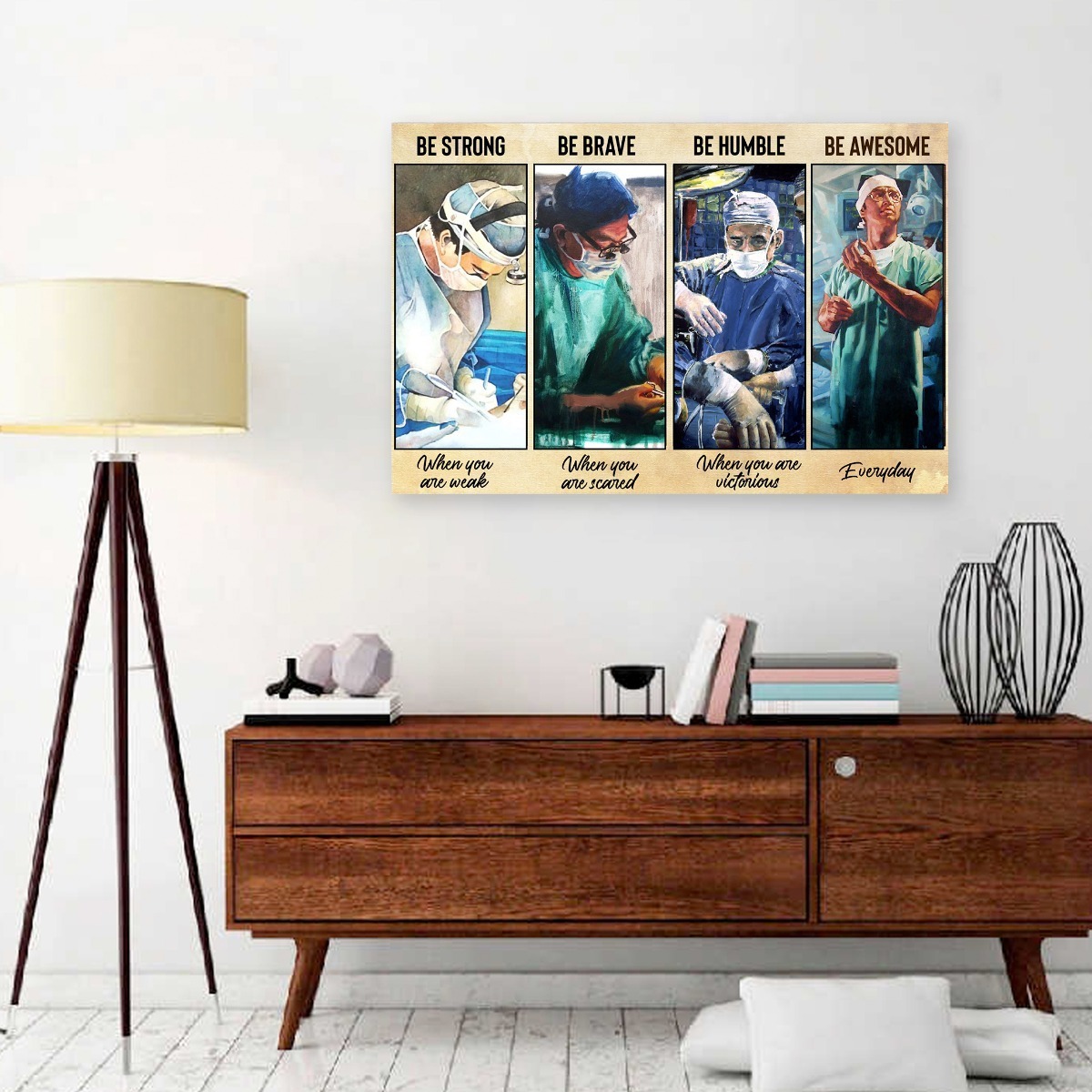 Cuadro Decorativo Consultorio Medico Regalo Doctores Heroes