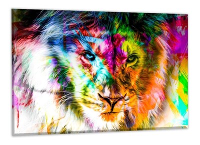 Foto 1 | Cuadros Decorativos Abstracto Moderno Animales Colores 4k