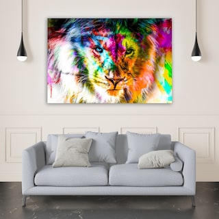 Foto 2 | Cuadros Decorativos Abstracto Moderno Animales Colores 4k