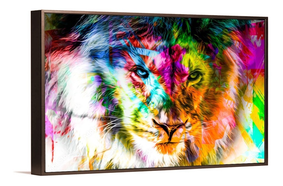 Foto 3 | Cuadros Decorativos Abstracto Moderno Animales Colores 4k