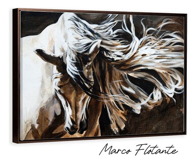 Foto 3 | Cuadros De Caballos Elegantes En Canvas Grueso Galería
