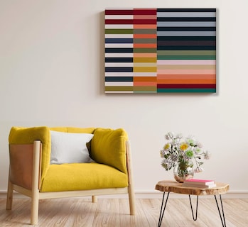 Foto 4 | Cuadros Decorativos Abstractos Modernos Coloridos En Canvas