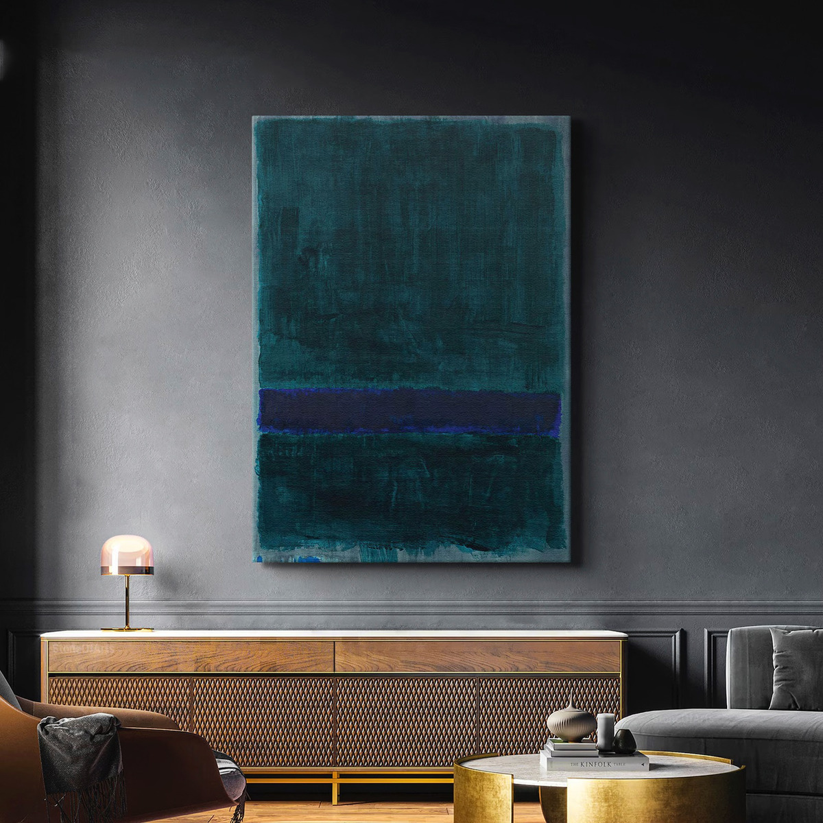 Cuadros Canva Mark Rothko Arte Abstracto Bastidor 60x80cm