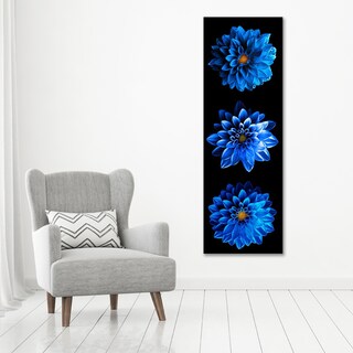 Foto 2 | Cuadro Decorativo Flores Opción De Colores Modernas Canvas Color Opalo Azul