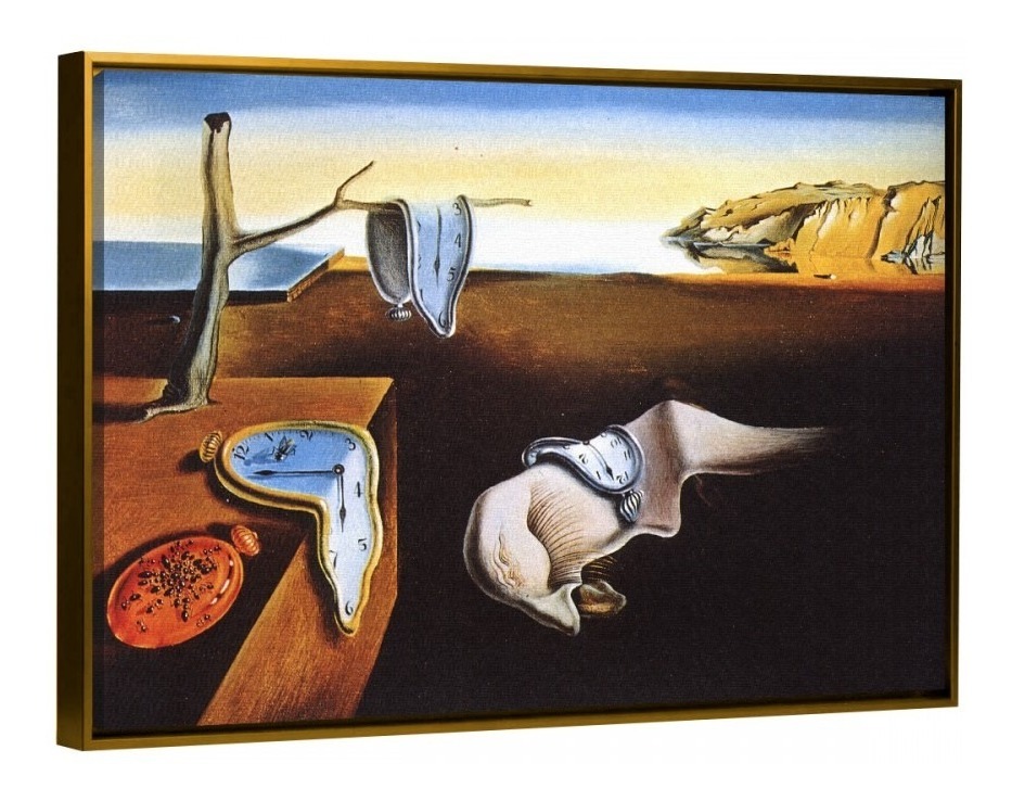 Foto 6 pulgar | Cuadro Arte En Canvas De Dalí Calidad De Museo Con Marco