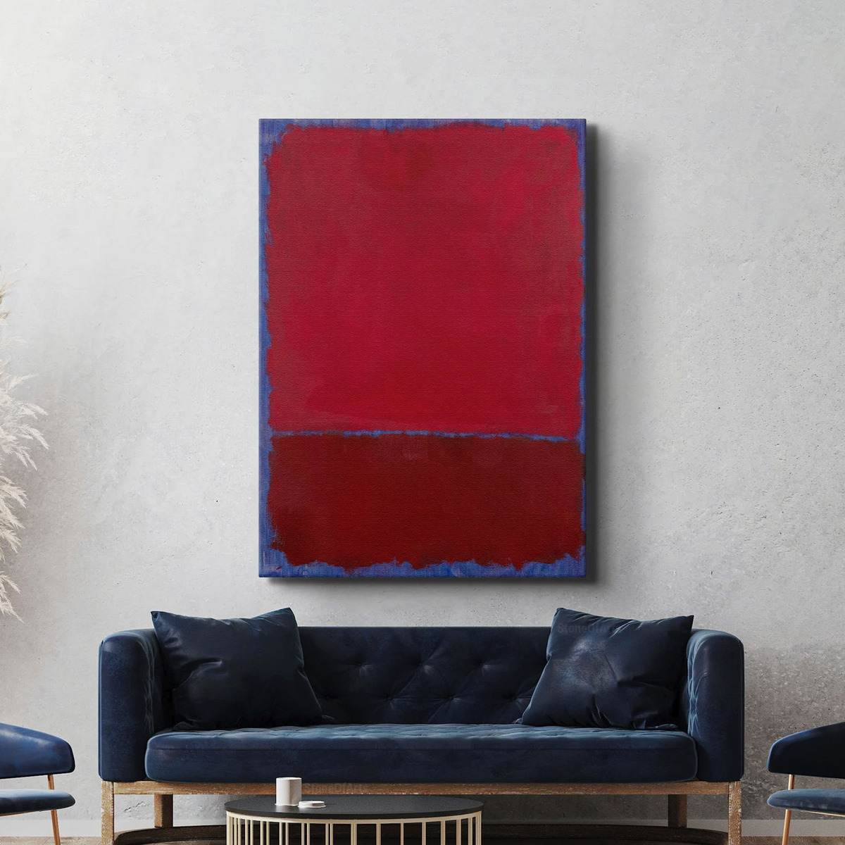 Foto 1 | Cuadros Canva Mark Rothko Arte Abstracto Bastidor 60x80cm