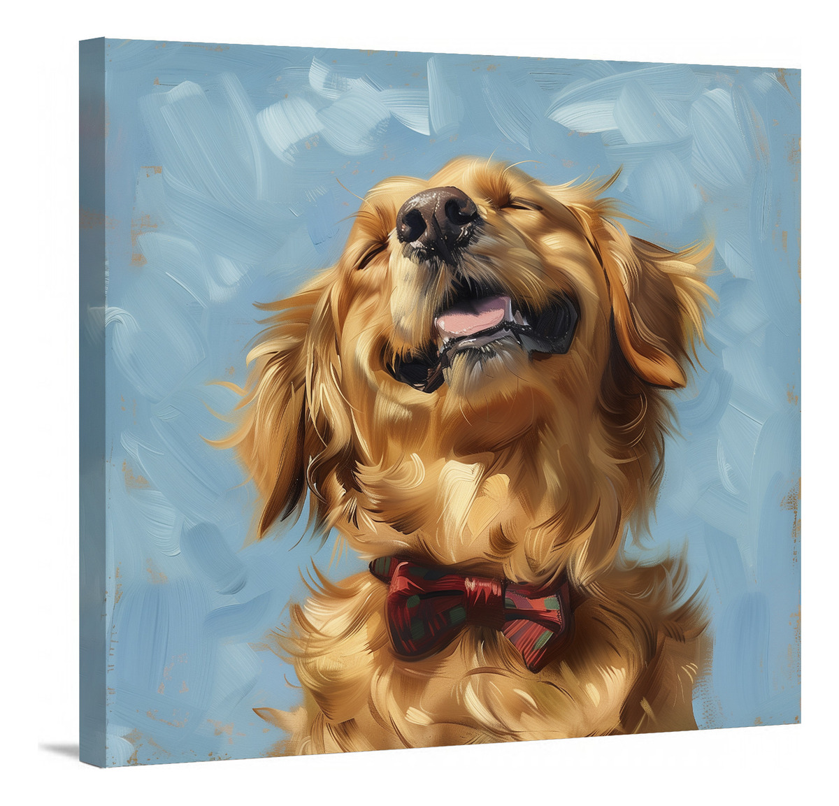 Cuadro Decorativo Labrador Retriever Mascota  Retrato Canvas