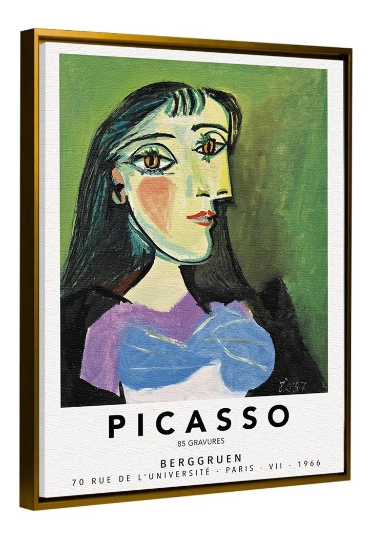 Foto 6 pulgar | Cuadros Picasso Abstractos Minimalista Modernos Canvas Museo