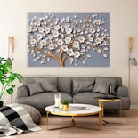 Cuadro Arbol Flores Canvas Artistico Sala Elegante 60x90 Hd