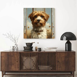 Foto 3 | Cuadro Perros Retratos Varias Razas Canvas Decorativo 55x55