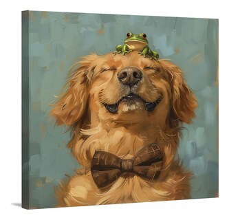Foto 1 | Cuadro Decorativo Labrador Retriever Mascota Retrato Canvas