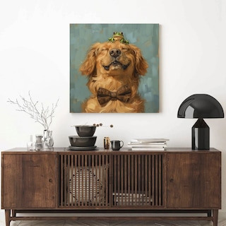 Foto 3 | Cuadro Decorativo Labrador Retriever Mascota Retrato Canvas