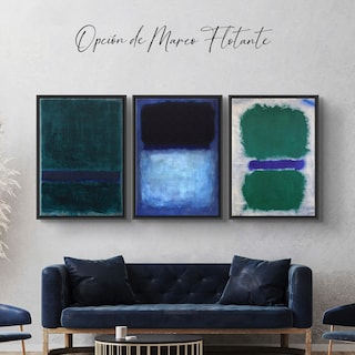 Foto 1 | Set Cuadros Canvas Mark Rothko Abstracto Minimalista Moderno