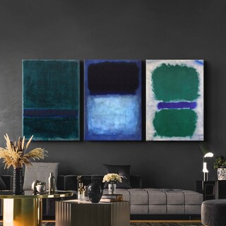 Foto 3 | Set Cuadros Canvas Mark Rothko Abstracto Minimalista Moderno