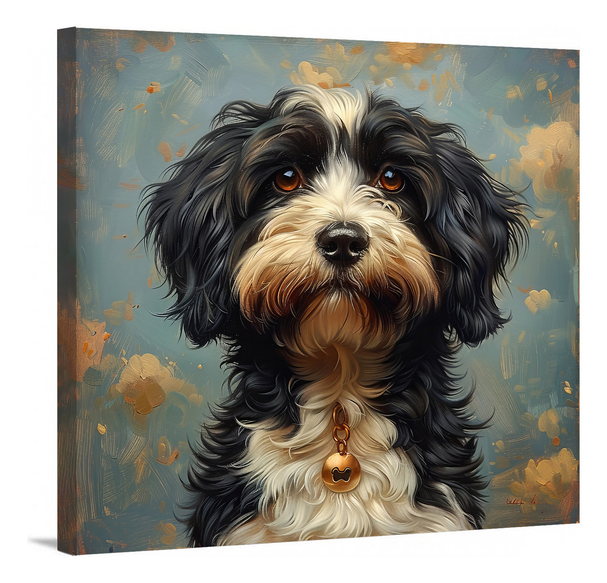 Foto 1 | Cuadro Perros Retratos Varias Razas Canvas Decorativo 55x55