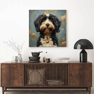 Foto 3 | Cuadro Perros Retratos Varias Razas Canvas Decorativo 55x55