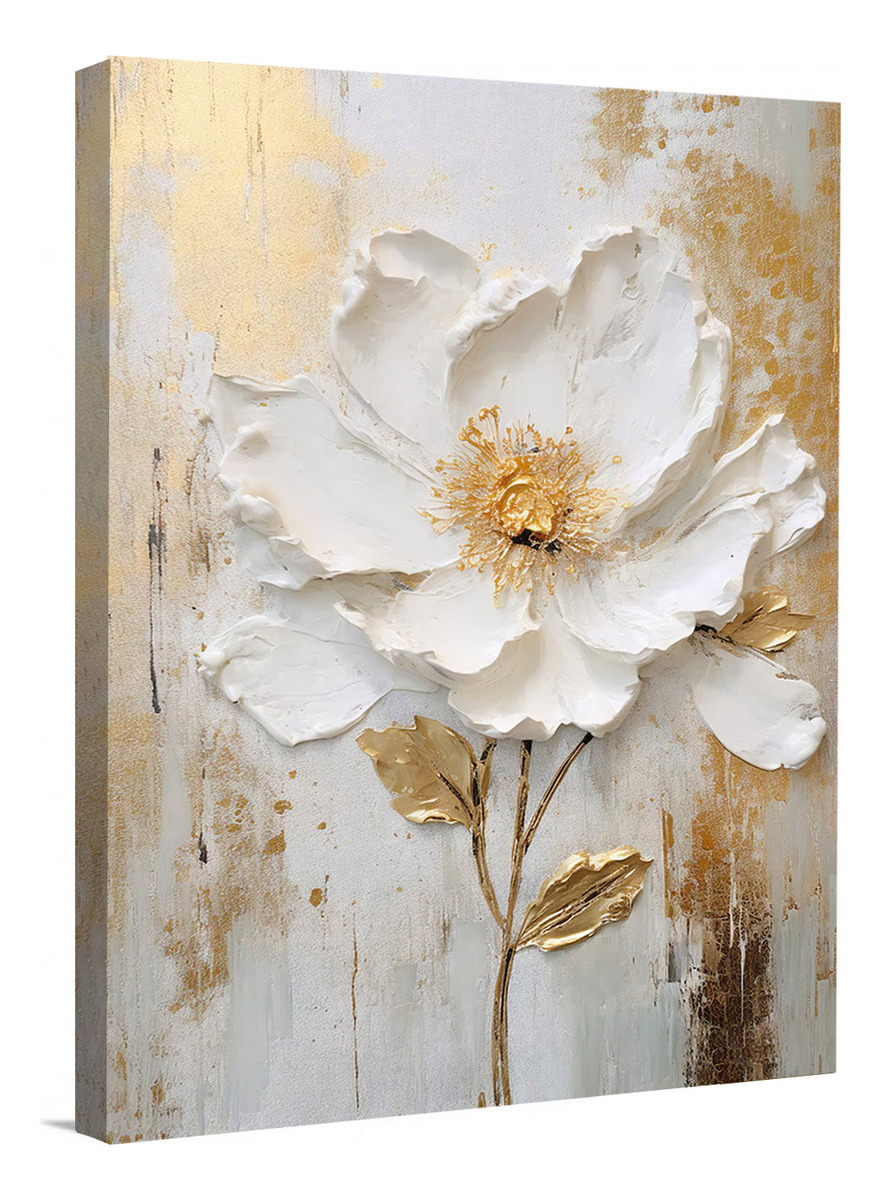 Foto 1 | Cuadros Flores Elegante Abstracto Moderno Canvas Grueso60x90