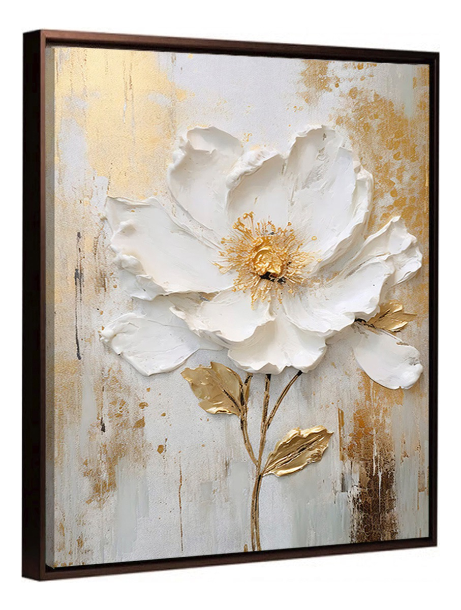 Foto 2 | Cuadros Flores Elegante Abstracto Moderno Canvas Grueso60x90