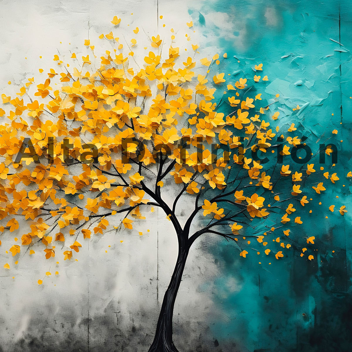Foto 5 pulgar | Cuadro Arbol Flores Canvas Artistico Sala Elegante 60x90 Hd