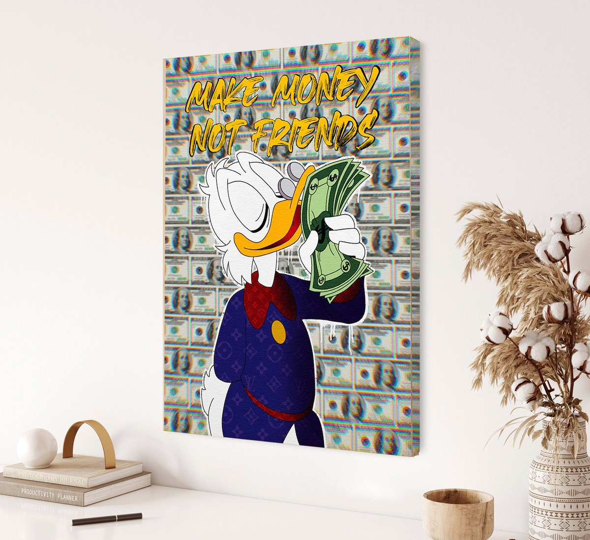 Foto 4 | Cuadros Decorativos Estatuas Griegas Graffiti David Zeus Color Atenea Armazón Bastidor De Madera