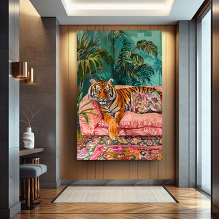 Foto 3 | Cuadros Tigres Exótico Decoración Maximalista Canvas Grueso