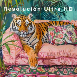 Foto 4 | Cuadros Tigres Exótico Decoración Maximalista Canvas Grueso