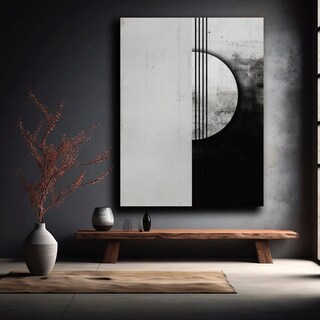 Foto 2 | Cuadro Canvas Abstracto Geométrico Original Moderno 60x90 Cm